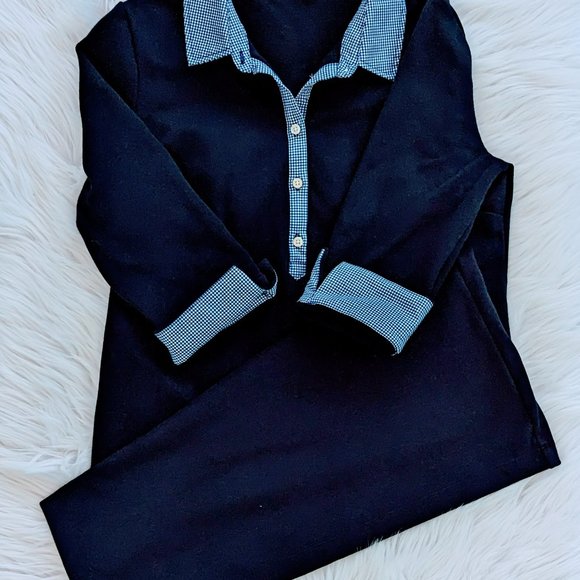 (SOLD) TALBOTS Collared Shift Dress Medium Petite Size - Picture 5 of 5